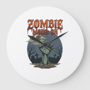 Zombie Modus Halloween Hand Maan Kerkhof_1 Grote Klok