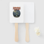 Zombie Modus Halloween Hand Maan Kerkhof_1 Handwaaier (Voorkant en achterkant)
