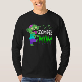 Zombie Moeder Cute Halloween Kostuum Voor Moeder T-shirt