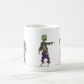 Zombie-Mok met 8 bits Pixel Art Koffiemok (Center)