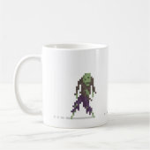 Zombie-Mok met 8 bits Pixel Art Koffiemok (Links)