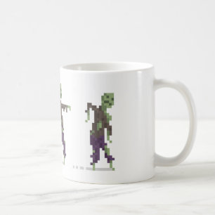 Zombie-Mok met 8 bits Pixel Art Koffiemok