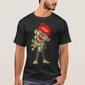 Zombie Monkey Horror Scary Halloween T-shirt (Voorkant)