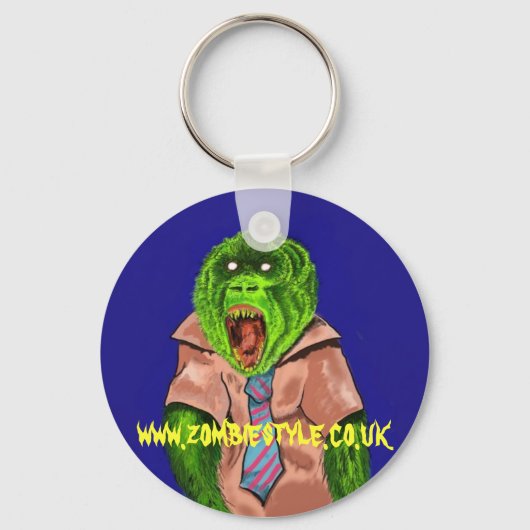 zombie monkey, www.zombiestyle.co.uk sleutelhanger (Voorkant)