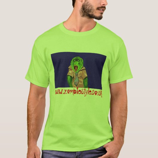 zombie monkey, www.zombiestyle.co.uk t-shirt (Voorkant)