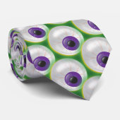 Zombie Monster die drijvende eyeball Halloween gla Stropdas (Opgerold)