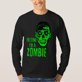 Zombie Monster Gezicht Griezelen Halloween T-shirt