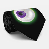 Zombie Monster Glowing Floating Eye Halloween Fun Stropdas (Opgerold)