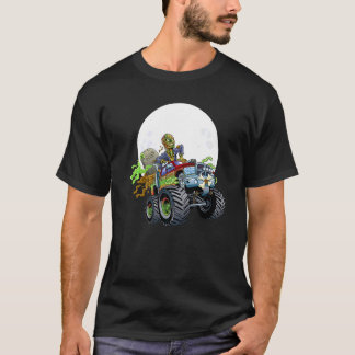 Zombie Monster Truck  Enge Halloween Verschrikkeli T-shirt