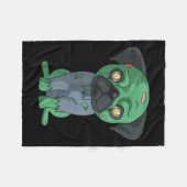 Zombie Mops Fleece Deken (Voorkant (Horizontaal))