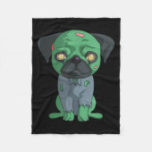 Zombie Mops Fleece Deken (Voorkant)