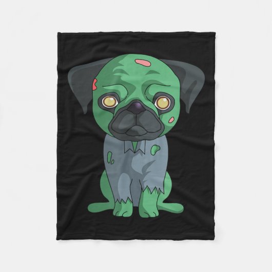 Zombie Mops Fleece Deken (Voorkant)