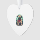 Zombie Mopsparade Ornament (voorkant)