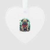 Zombie Mopsparade Ornament (voorkant)