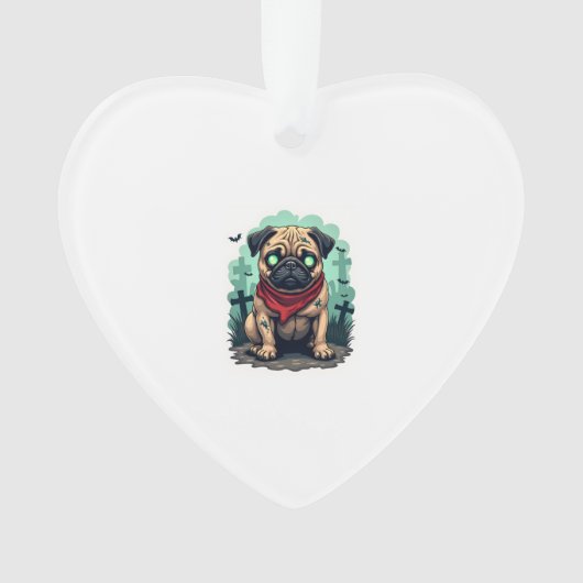 Zombie Mopsparade Ornament (voorkant)