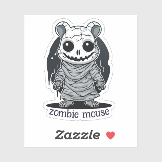 Zombie Mouse Sticker (Vel)