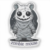 Zombie Mouse Sticker (Voorkant)