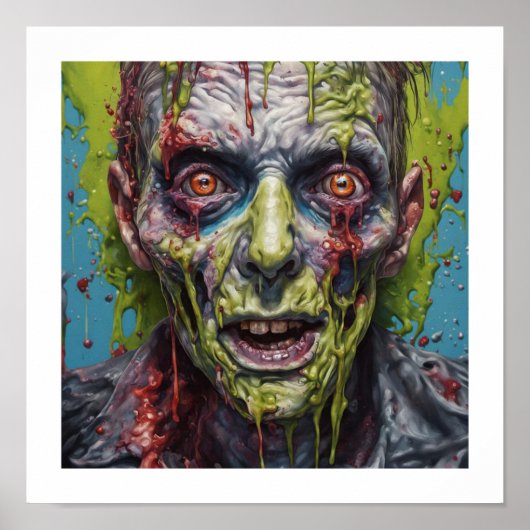 Zombie Mugshot Halloween Poster (Voorkant)