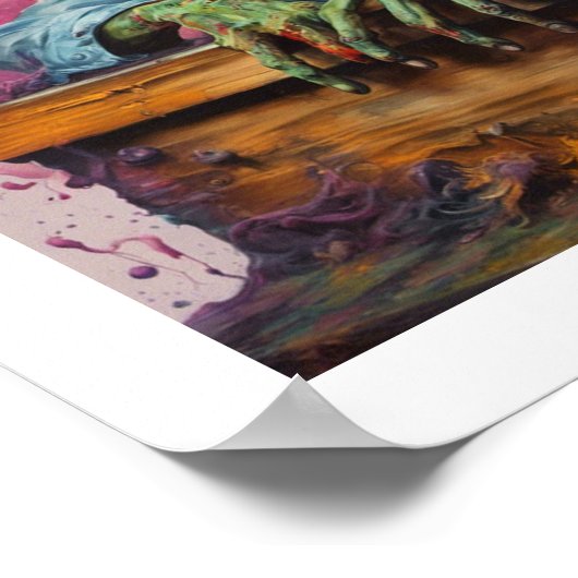 Zombie Mugshot Halloween Poster (Hoek)