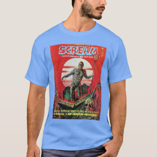 Zombie Mumie Halloween Horror Vintage Stripboek R T-shirt