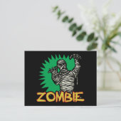 Zombie Mummy Briefkaart (Staand voorkant)