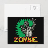 Zombie Mummy Briefkaart (Voorkant / Achterkant)
