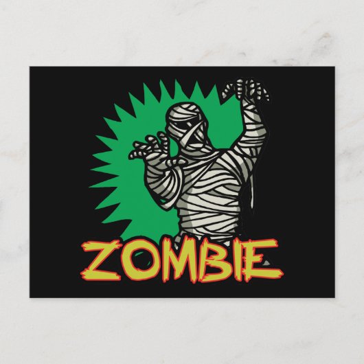Zombie Mummy Briefkaart (Voorkant)