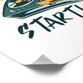 Zombie Music DJ Retro Halloween Party Poster (Hoek)