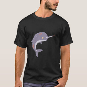Zombie Narwhal Grappig Halloween Kostuum T-shirt