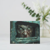 Zombie Nathaniel Briefkaart (Staand voorkant)