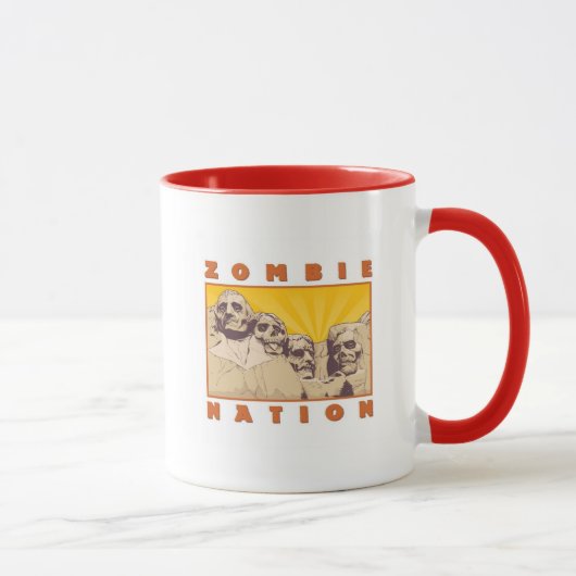 Zombie Nation Coffee Mok—Nerdtastische Design Mok (Rechts)