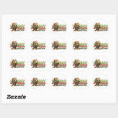 Zombie Nation Ronde Sticker (Vel)
