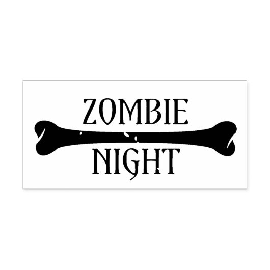 Zombie Night Rubberstempel (Afrduk)