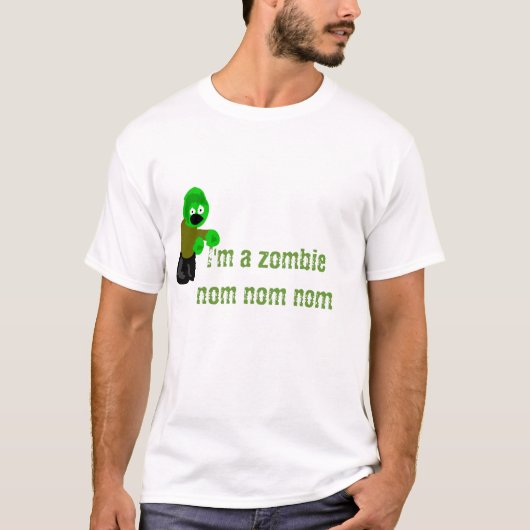 Zombie nom nom t-shirt (Voorkant)