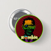 Zombie Obama 2012! Ronde Button 5,7 Cm (Voorkant /achterkant)