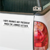 ZOMBIE OBAMA BUMPERSTICKER (Op Truck)