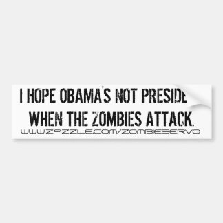 ZOMBIE OBAMA BUMPERSTICKER