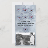 Zombie-objecten sneeuwen en fotokaart toevoegen feestdagenkaart (Voorkant)