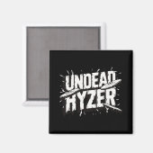 Zombie Ondead Hyzer Grappige Discgolf Zombie Liefh Magneet (Voorkant / Achterkant)