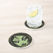 Zombie Onderzetter Cute Halloween Zombie Girl Deco (Zijkant)