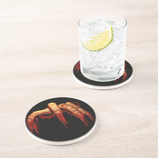 Zombie Onderzetter Gory Halloween Zombie Decor (Zijkant)