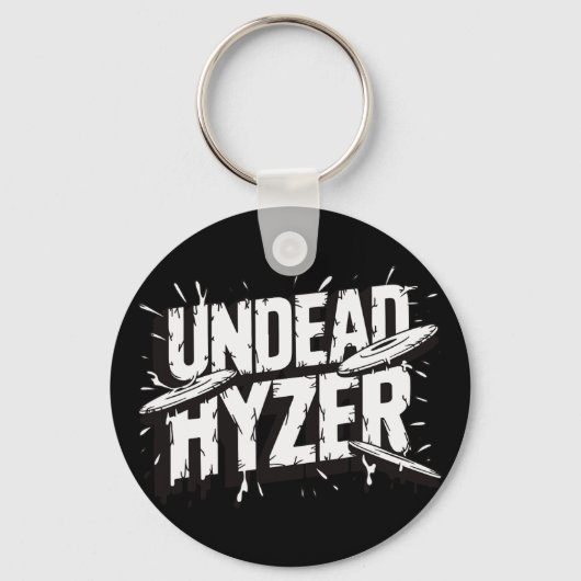 Zombie ondood Hyzer Grappige Disc Golf Zombie Lief Sleutelhanger (Voorkant)