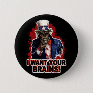 Zombie oom Sam Ronde Button 5,7 Cm