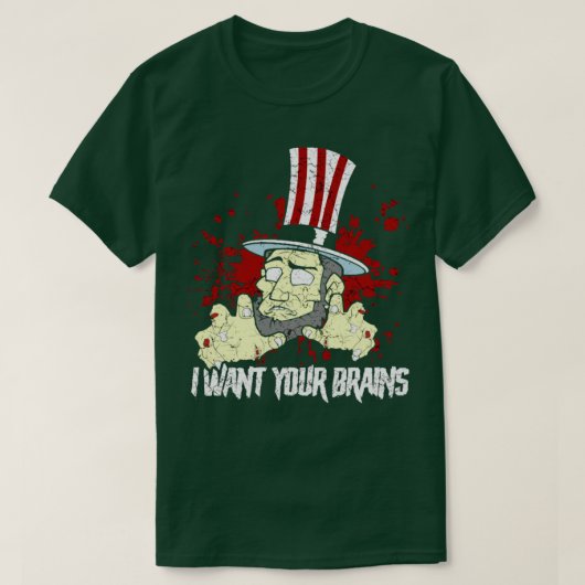 Zombie oom Sam T-shirt (Design voorkant)