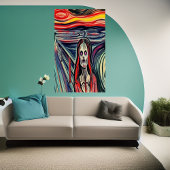 Zombie op de brug | AI Art Poster