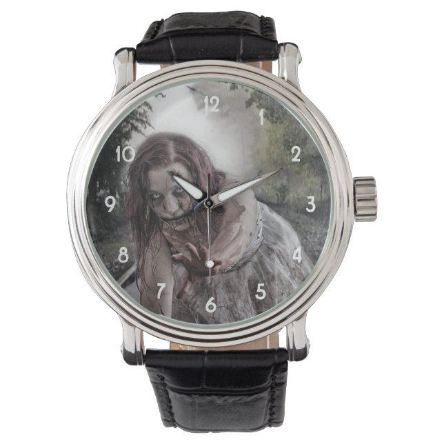 Zombie op de sporen horloge (Voorkant)