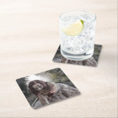 Zombie op de sporen kartonnen onderzetters (Insitu)