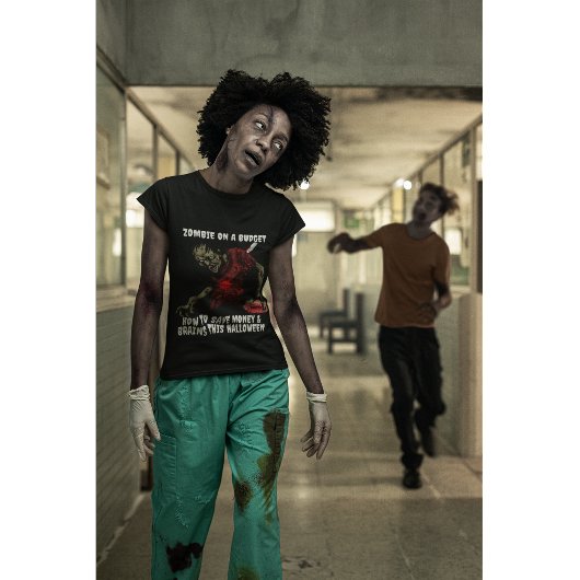 Zombie op een budget Halloween T-shirt