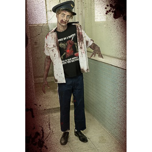 Zombie op een budget Halloween T-shirt