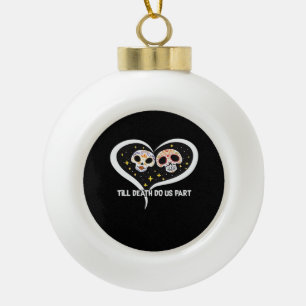 Zombie op het kerkhof - Till Death Do Us Part Keramische Bal Ornament